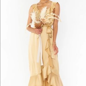 Show Me Your Mumu Samatha Ruffle Wrap Dress